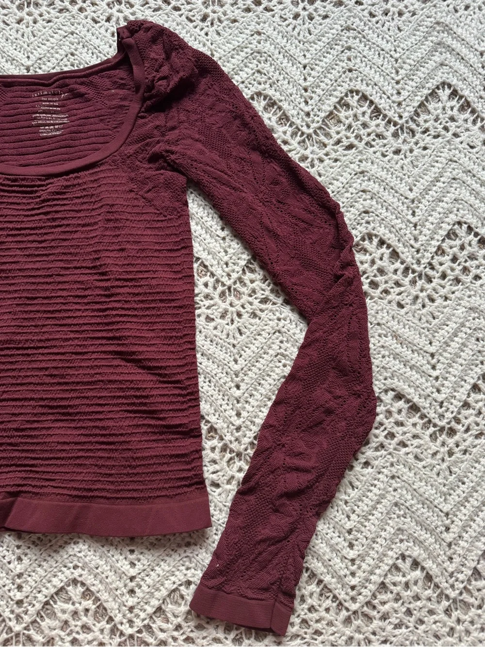 Free People fitted ribbed